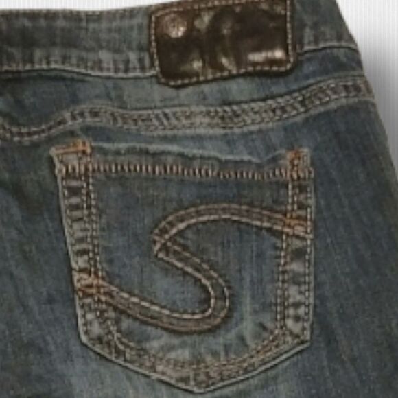 SILVER Aiko Low Rise Dark Faded Denim Skinny Jeans - Picture 5 of 5